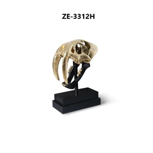 Sculpture d'aigle moderne en métal avec ailes écartées sur socle en roche, figurine décorative pour la décoration de la maison - Product Image 3