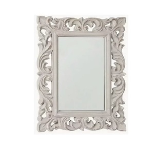 Wooden <b>Mirror</b> Frame Contemporary Home Ornament Crafted to Encourage Decorative Consistency and Interior Refinement - Product Image 4