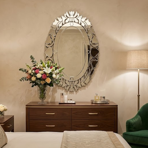 Espejo de Pared de Estilo Barroco Veneciano de Lujo |   Espejo Decorativo Vintage con Marco Tallado Antiguo para Sala de Estar y Entrada - Product Image 3