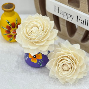 India Origin Manufacturer & Exporter Highest Supplying Handmade Eco-Friendly Artificial Sola Wood <b>Flowers</b> in 6,8,10cm Sizes - Product Image 1