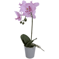 Dekorative Hochwertige Künstliche Orchidee im PEVA-Material-Topf für Innenräume, Tische und Theken