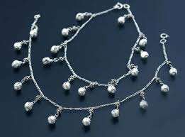 Long Ghungroo Style 925 Sterling Silver Bell Anklet <b>Bracelets</b> Silver Foot Jewelry for Women and <b>Girls</b> Wear in Wedding Party's - Product Image 2