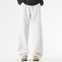 Haody 2026 – Pantalon de survêtement plissé en molleton peigné épais pour homme, avec cordon de serrage, écologique, imperméable et respirant
