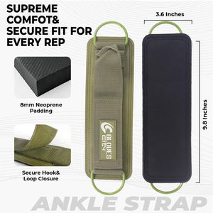 Set de Ejercicio Personalizable con Correas de Tobillo de Neopreno, Guantes, Bandas de Resistencia Urbanas con Anillo en D, Colores y Tamaños Surtidos para Ejercicios de Piernas en el Gimnasio - Product Image 3