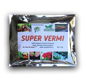 CASA DE AMOR Super Vermi Sac de culture réutilisable avec poudre de graines de Neem et micro-organismes bénéfiques pour le jardin domestique - Product Image 1
