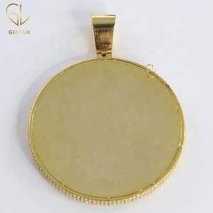 Pendentif élégant en argent 925 glacé avec diamant Moissanite Last Supper Circle Diamond pour homme - Product Image 5