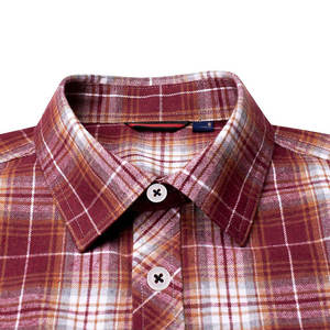 Camisas de Franela a Cuadros para Hombre, Manga Larga, Talla Grande, Camisa de Franela con Botones, Informal, de Algodón, Servicio Personalizado al por Mayor OEM - Product Image 3