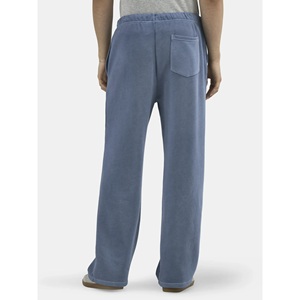 Stonefield Men's High Street Style Wide Leg <b>Drawstring</b> <b>Trouser</b> Cotton Pants Summer Breathable Fabric - Product Image 6
