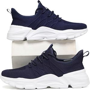 Zapatillas Deportivas de Moda para Hombre, Botas Casuales con Cordones para Exteriores, Gimnasio, Entrenamiento, Otoño e Invierno, Transpirables - Product Image 3