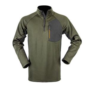 Men's Performance Hunting Baselayer Quarter Zip Thermal Fleece Outdoor Shirt Breathable Moisture Wicking Hiking Mid-layer <b>Jacket</b> - Product Image 2
