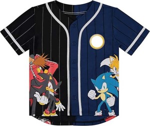 Maglia da Baseball Hip Hop Cool - Camicia Oversize in Rete alla Moda - Top Sportivo Elegante con Bottoni per la <span class=keywords><strong>Cultura</strong></span> Streetwear - Product Image 2