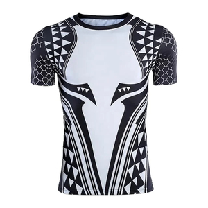 Vêtements de sport légers et compressifs, rashguard respirant en tissu extensible, vêtements de sport rashguard - Product Image 4
