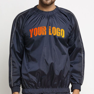 Wholesale Blank <b>Wind</b> <b>Breaker</b> Suit Streetwear Full Zip Tracksuit Nylon Custom Men Reflective Windbreaker Set with Logo - Product Image 4