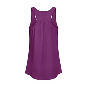 Silueta Moderna y Tela Ligera, Perfecta para Sesiones de Gimnasio o Uso Casual / Camiseta sin Mangas Moderna para Mujer con Cuello Redondo Clásico - Product Image 6