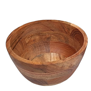 Lot de 3 bols de service en bois d'acacia pour chips, fruits, café, salon, à exposer sur des comptoirs ou des tables - Product Image 5