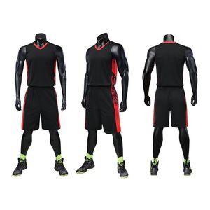 Conjunto de ropa de baloncesto de cuerpo completo personalizado transpirable con estampado de transferencia de calor para hombres, mujeres y niños, opción de talla grande - Product Image 2
