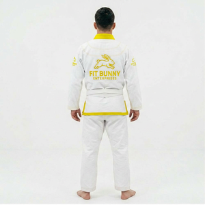 Kimono de BJJ de haute qualité, col renforcé, tissu durable, léger, coupe confortable, parfait pour le grappling et les arts martiaux - Product Image 5