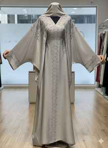 Nouvelle collection 2026 : Magnifique Abaya noire traditionnelle islamique pour femmes – Vêtements musulmans d'Arabie Saoudite et du Golfe - Product Image 2