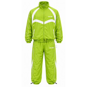 Ensemble de survêtement coupe-vent pour homme Parrot 300 GSM, fermeture éclair intégrale, logo personnalisé, col montant, 100% nylon, vêtements de sport, poches latérales - Product Image 2