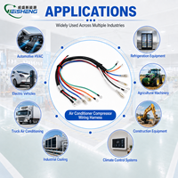 Arnés de cableado para compresor de aire acondicionado, conjunto de cables HVAC personalizado para aire acondicionado automotriz