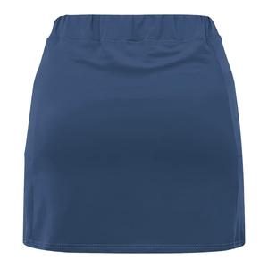 Jupe de sport pour femme en polyester respirant à taille élastique avec short intégré, pour la course et l'entraînement, longueur mini, design asymétrique - Product Image 3