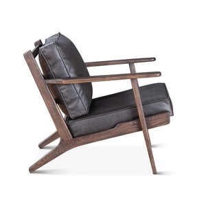 Sillón Moderno Tapizado en Cuero PU con Estructura de Madera, Respaldo Completo, Diseño Ergonómico para Muebles de Sala de Estar y Hotel - Product Image 3