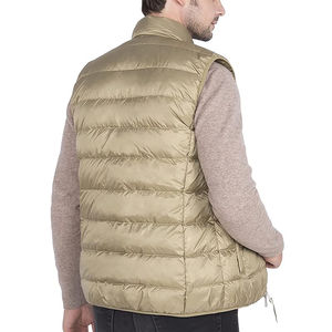 Veste d'hiver décontractée sans manches matelassée à capuche pour homme avec fermeture éclair, motif et impression personnalisés 2026 - Product Image 2