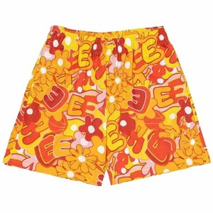 Shorts décontractés pour hommes, noir et blanc, à séchage rapide, taille élastique, mi-haute, en mélange de coton, avec logo frontal, style boardshorts - Product Image 5