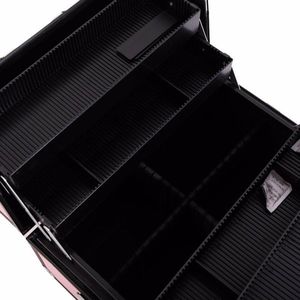 SM 2083 for Pink Aluminum Alloy Train Case for <b>Makeup</b> and Jewelry Organizer <b>Box</b> - Product Image 6