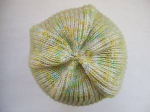 Gorro de punto jacquard tie-dye de invierno, estilo calavera, holgado, con dobladillo, impermeable, 100% lana, estilo urbano. - Product Image 4
