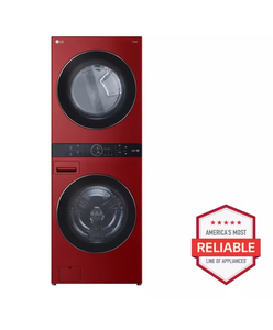 Recipientes de 4.5 pies cúbicos. y 7.4 Cu.Ft. Secadora eléctrica en color rojo manzana - Product Image 1