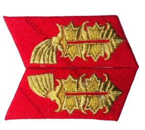 Accessoires décoratifs de conception OEM, logo personnalisé en tissu, 100% fil pour vêtements, écussons de col allemands, badges - Product Image 1