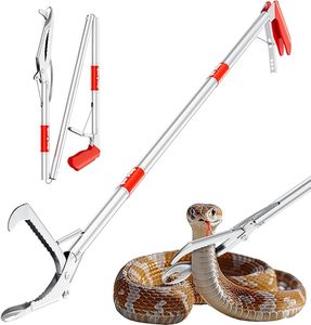 Heavy Duty Snake Catcher Stick Collapsible Professional Reptile Tongs Rattlesnake Grabber <b>Tool</b> <b>Safe</b> Handling Equipment - Product Image 1