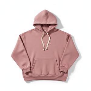 Sweat-shirt à capuche en polaire pour homme, coupe classique, couleur unie, pull décontracté avec poche avant et capuche à cordon - Product Image 1