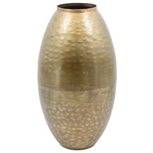 Pot de fleurs en métal doré martelé de luxe, vase haut élégant en laiton, centre de table pour événements de mariage et décoration intérieure de bureau moderne - Product Image 1