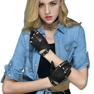 Gants de moto en cuir respirants, gants de sport et de course, cuir véritable souple, prix usine - Product Image 4