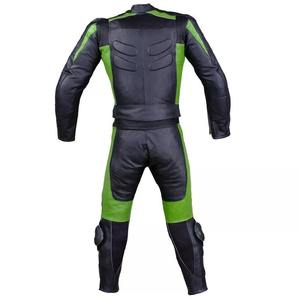 Combinaison de moto en cuir pour homme avec protections homologuées CE, design aérodynamique Speed Hump ventilé et durable - Product Image 2