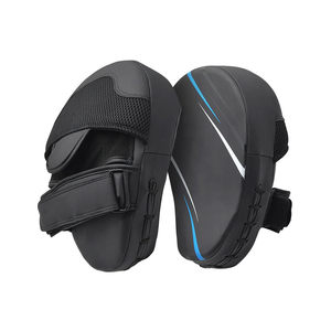 High Quality Curved Leather PU Boxing <b>Focus</b> <b>Pads</b> Mitts Customized Color Logo Hook Loop Closure for Outdoor Cycling Training OEM - Product Image 5