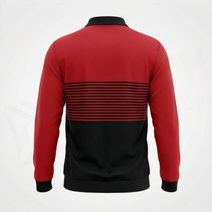 Camisa Polo de Golf para Hombre, Manga Larga, Estampado Ejecutivo, Diseño Moderno Clásico a Cuadros, Tejido de Punto de Poliéster, Color Personalizado, Prendas Formales - Product Image 2