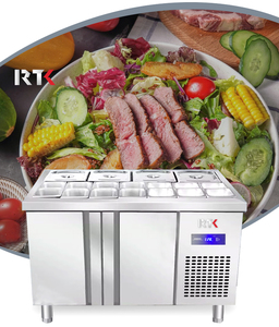 Comptoir de préparation et de présentation de salades en acier inoxydable, réfrigérateur de style nouveau - Product Image 6