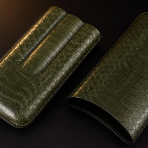 Estuche de lujo para cigarros de cuero al por mayor con cortador integrado, bolsa de viaje para cigarros con cortador incorporado, a la venta a un precio muy bajo. - Product Image 5