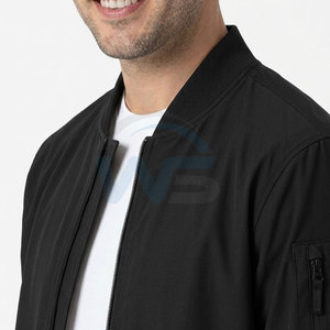 Chaqueta Bomber de Moda con Cuello Alto y Logotipo Frontal, Material de Forro Polar Transpirable, Ideal para el Uso Diario - Product Image 6