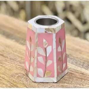 Brûleur d'encens Tealight Bakhoor avec incrustations de nacre et d'os, tendance dans les pays du Golfe, provenant d'Inde. - Product Image 6