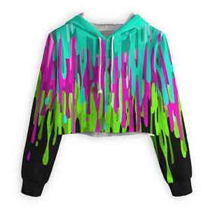 Sudadera con Capucha Sublimada, Diseño Atractivo, Material Ligero y Suave, Corte Holgado, Atuendo Moderno y Elegante para Mujer, Sudadera de Verano - Product Image 4