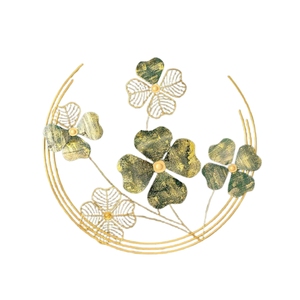 Elegant 2-Pack Metal Leaf <b>Wall</b> Art Gold and Black Large Iron <b>Wall</b> <b>Decor</b> for Luxury Living Room Hotel Lobby Office <b>Wall</b> <b>Decor</b> - Product Image 3