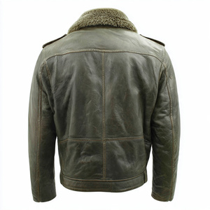 เสื้อแจ็คเก็ตหนังขนสัตว์คุณภาพสูงสำหรับผู้ชาย - Product Image 2