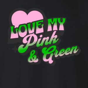 Sudadera de cuello redondo con estampado gráfico 'Black Love My Pink & Green', de manga larga, puños acanalados, informal, de forro polar para mujer, estilo urbano - Product Image 4