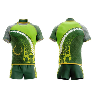 Professional Rugby Uniform Set Custom Printed Rugby Jersey and Shorts Bulk Teamwear Supplier Private <b>Label</b> Factory - Product Image 2