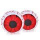 Confezione da 2 occhi gonfiabili di Halloween da 3 piedi con ventilatore per decorazioni da esterno - Product Image 3