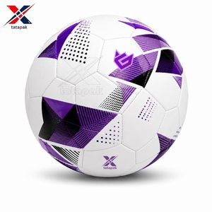 Balón de Fútbol de Cuero Sintético Texturizado Hecho a Mano, para Juego en Terreno Duro, Balones de Fútbol Pakistaníes de Alta Calidad para Entrenamiento Deportivo, Personalizados - Product Image 2
